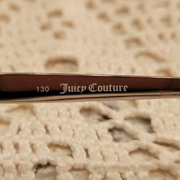 JUICY COUTURE EYEGLASSES JU 130 PINK LEOPARD FRAMES METAL VINTAGE Y2K WITH CASE - Picture 7 of 16